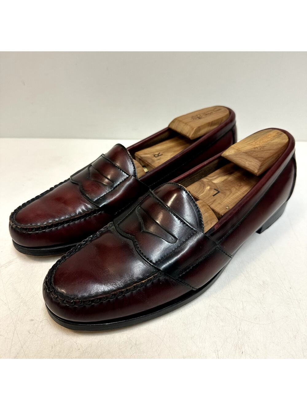 VGUC Rancourt & Co. x Cole Haan Handsewn Burgundy Penny Loafer Maine USA 10 B